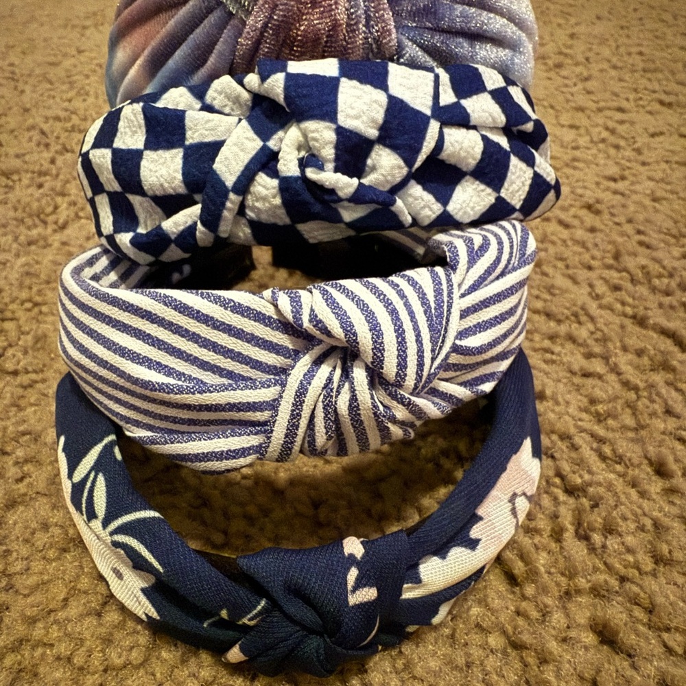 Amazon - Bundle of Four Stylish Headband Set in Shades of Blue